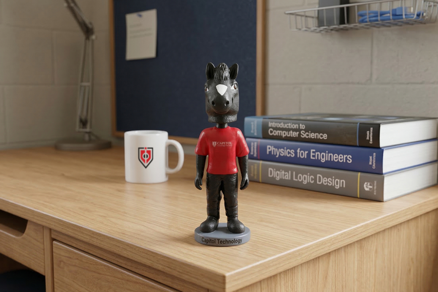 Capitol Tech Charlie the Charger Bobble Head Gift with Donation