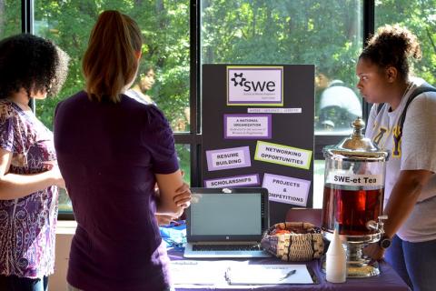 Students at Captech event